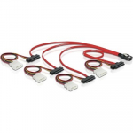 Fuj:tech DeLOCK Multilane SAS-kaabel SFF-8087 AND gt; 4xSFF-8482 ja Molex 4-pin, 50 cm (83059)