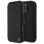 Mercedes MEBKP16X23RBGVK iPhone 16 Pro Max 6,9" tarny/must riiul raamatutele nahast ja puiduimitatsioonist