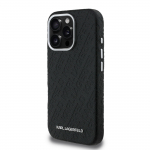 Karl Lagerfeld Puuvillane PU korduv logo MagSafe kaas Apple iPhone 16 Pro jaoks