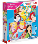 Clementoni Set Duo, Supercolor, Disney printsess, puzzle, tdrukutele, 3+ aastat, 2 x 20 tk
