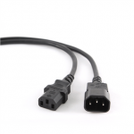 Cablexpert | Toite pikenduskaabel PC-189-VDE, 1,8 meetri pikkune | Must C14 pistik | C14 pistik