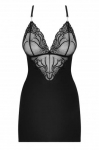 Obsessive 828-CHE-1 S/ME ksitsiimel/kehaasemeid Chemise Must Polyamide