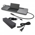 i-tec USB-C metalline ergonoomne 4K 3x ekraani hiskohalas DP HDMI VGA LAN audio Power Delivery 85 W + universaalne laadur 100 W