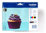 BROTHER LC123VALBPDR tindikassett 1 tk Originaal Must, Tsaan, Magenta, Kollane