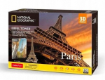 Cubicfun National Geographic 3D pusle Paris Eiffeli ssteem 80 elementibr