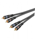 Goobay AVK 132-020 0,2 m audio kaabel 2 x RCA must