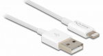 Delock USB andmekabel iPhone/iPad/iPod 1m valge