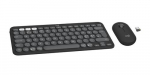 LOGITECH 920-012257 klaviatuur. Hlge kaasas. Universaalne RF traadita + Bluetooth QWERTY Nordic Graphite