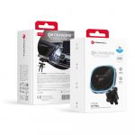 Traadita autotelefonihoidja, hildub Magsafe Forcell F-Grip Air Mag F-07 Qi2 15W ventilatsioonivre, hbe