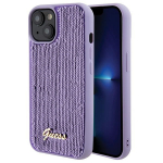 GUESS GUHCP15SPSFDGSU iPhone 15 / 14 / 13 6.1" lillakas/lillakas kvakaaneline Sequin Script Metal