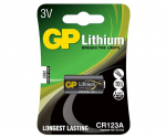 GP LITHIUM BATTERY CR123A Lithium CR123A, Single-use