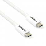 StarTech.com Thunderbolt 3 kabel - 20Gbps - 2m - Valge - Thunderbolt, USB ja DisplayPort vastuvtlik