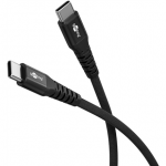 Goobay USB-C supersoft kangasjuhe metallist pistikutega, 1 m