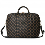 GUESS 4G Peon Eessuunas Tasku Vlk-tmblusega Kolmnurga Logo Kott 16" must