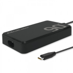 Qoltec 90W GaN Super Fast SLIM | PD | 5-20V | 4.5A | USB-C 3.1 | Laptop | MacBook | Smartfon | + kabel
