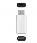 MicroConnect USB 2.0 Micro-B to USB-C Adapter, white