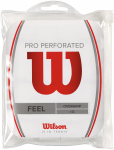 Wilson Pro Overgrip Perforeeritud kepide, valge, 12 tk (WRZ4006WH)