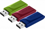 Verbatim 3x16 GB Slider USB 3.2 Sinine/Punane/Roheline