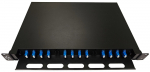Lanview Fiber Optic Sliding Panel ODF, 1U, LC, SM OS2, 24 Cores