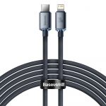 BASEUS kaabel Type C Apple Lightning 8-pin PD20W Power Delivery Kristall Sdemus Kiire Laadimine CAJY000301 2m must