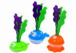 LEAN Toys Bath Toys Strainer Basket 2in1 Shark Fish with Algae