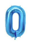 Riff 1m Folio Balloon Number 0 Glossy Blue