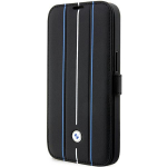 BMW Etui BMBKP14L22RVSK iPhone 14 Pro 6,1" tarny/must raamaturiiul nahast tempel sinised jooned