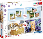 Clementoni SuperKit, Loomad, Puzzle, Unisex, 4+ aastat, 2 x 30 + 48 + 28 tk