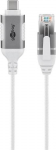 Goobay 74392 USB 3.1 tp A RJ45 valge kaabeli suunamisvahend