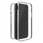 Hama 360 Glass mobile phone case 17 cm (6.7) Cover Silver, Transparent