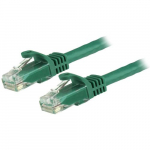 StarTech.com 15 meetrine CAT6 Ethernet kaabel - roheline CAT 6 Gigabit Ethernet traat - 650MHz 100W PoE RJ45 UTP vrgukaabel/henduskaabel Snagless kaitsmega koos pingutusleevendusega Fluke'i testitud/juhtmestik on UL-i sertifitseeritud/TIA
