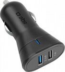 SBS Autolaadija 12W 2x USB-A 2.4A must