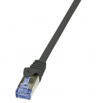 Logilink 0,25 m Cat.6A 10G S/FTP vrgukaabel Must Cat6a S/FTP (S-STP)