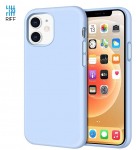 Riff Slim AND amp; Soft Silicone Soft Back Cover Case iPhone 12 / 12 Pro Light Blue