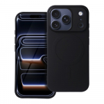 SILIKONIST MAGNETKAANE (suur auk) mbris iPhone'i 17 Pro jaoks, must