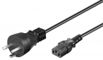 MicroConnect Power Cord DK 3m IEC320 EDB. Danish power plug, black