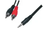 Goobay Audiojuhe 3,5 mm Jack stereo male-male kuni 2xRCA male, 10 m