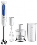 Braun Houshold Stabmixer MultiQuick 3 MQ30202M (valge/punane, 900 W, kastikuga ja krastega)