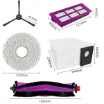MIDEA V15 Varuosade komplekt: 1 x klg hari, 2 x mop padi, 1 x rulli hari, 1 x filter, 1 x tolmu kott