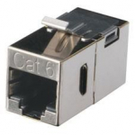 Black Box CAT6 KEY COUP SHIELDED THROUGH COUPLER FM693, Grey,