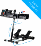 Wheel Stand Pro V2 Deluxe alus Logitech Saitek Pro Flight Yoke System (SAITEK) jaoks