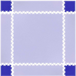 Insportline Corner Pieces for Puzzle Mat Simple Blue 4 Pcs.