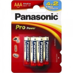 PANASONIC Pro Power AAA 4+2 hekordne alkaalse patarei