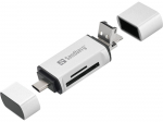 Sandberg Card Reader USB-C+USB+MicroUSB Card Reader