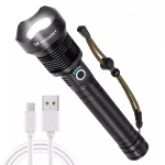 Wozinsky WLT-20W tactical flashlight 20 W 2000 lm CREE diodes IP65 with adjustable beam - black