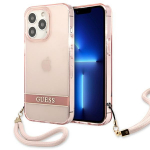GUESS GUHCP13LHTSGSP iPhone 13 Pro / 13 6,1" rowy / roosa kvakott Lbipaistev Stap
