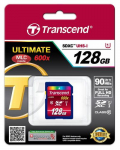 Transcend SD-kaart SDXC/SDHC Class 10 UHS-I 600x 128GB