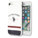 U.S. Polo Assn. US Polo USHCI8PCSTRB iPhone 7/8/SE 2020 / SE 2022 biay/white Tricolor Musterkollektsioon