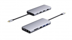 eSTUFF USB-C 12-in-1 Mobile Hub USB 3.2 Gen 1 (3.1 Gen 1)