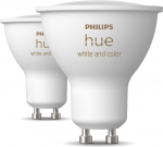 Philips Hue -LED-nutukarp, BT, valge ja vrviline atmosfr, GU10, 4,2 W, 2-pakend (929003666502)